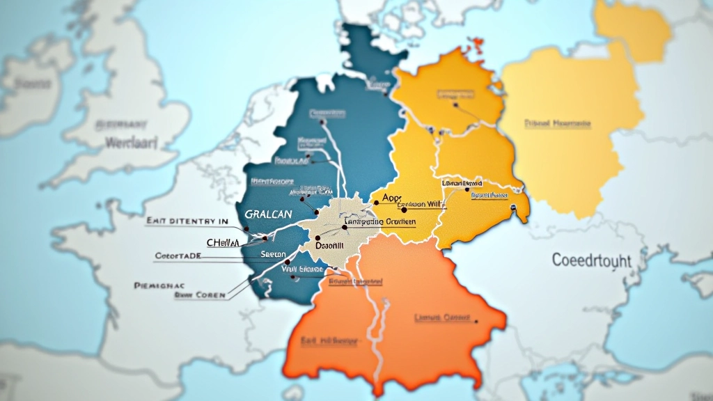 Karte Deutschland mit Markierungen für Ost-West Unterschiede bei Einkommen und Steuern