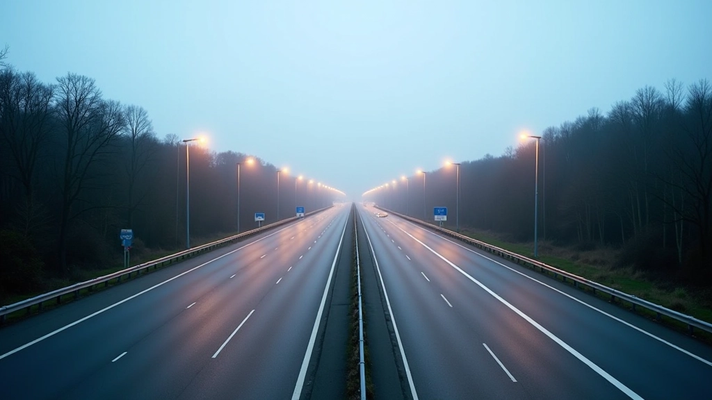 Infrastrukturvergleich Ost und West Deutschland, moderne Straße und öffentliche Einrichtungen