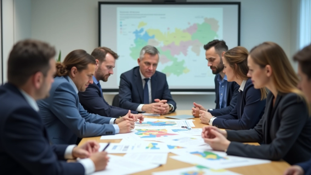 Regionales Infrastruktur-Planungsteam bei der Zusammenarbeit an Investitionsprojekten
